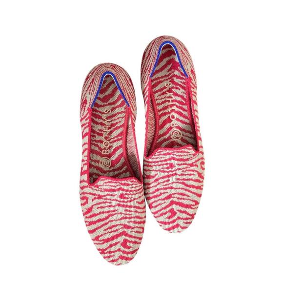 Rothy ’s Red Zebra Print Flats - Picture 1 of 6
